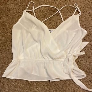 FAVLUX Crop flowy tank top-cross back